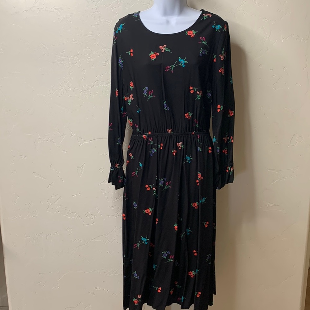 Black floral dress